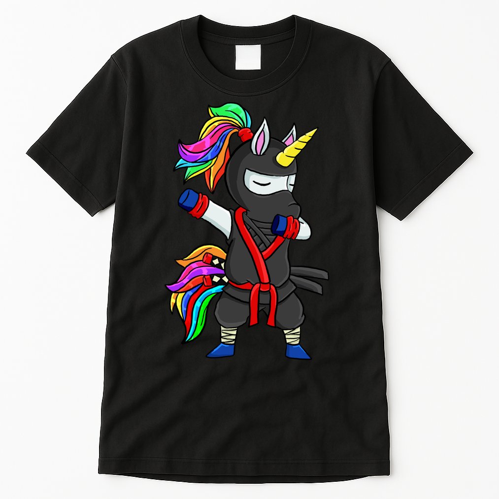 Dabbing ninja unicorn Tall T-Shirt