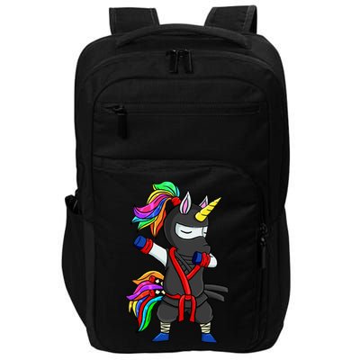 Dabbing ninja unicorn Impact Tech Backpack