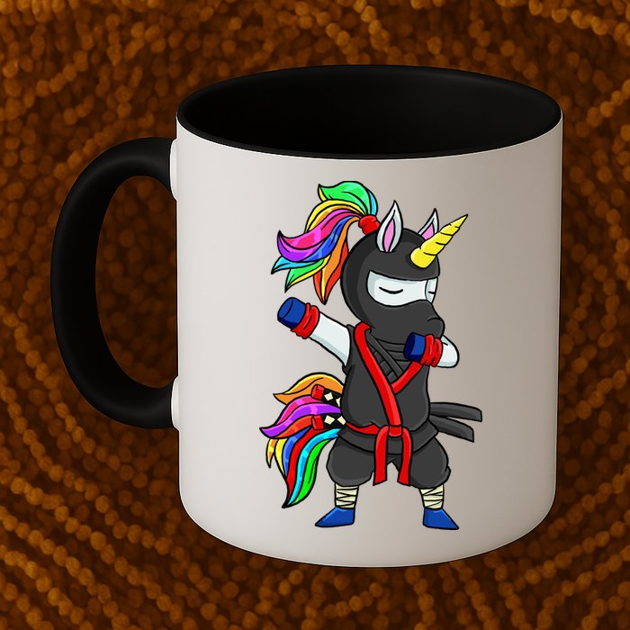 Dabbing ninja unicorn Mug