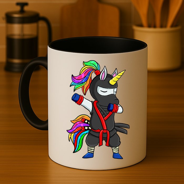 Dabbing ninja unicorn Mug