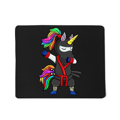 Dabbing ninja unicorn Mousepad