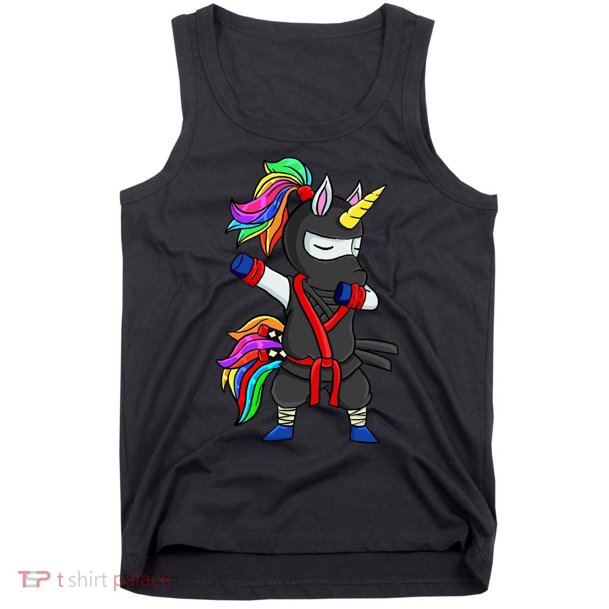 Dabbing ninja unicorn Tank Top
