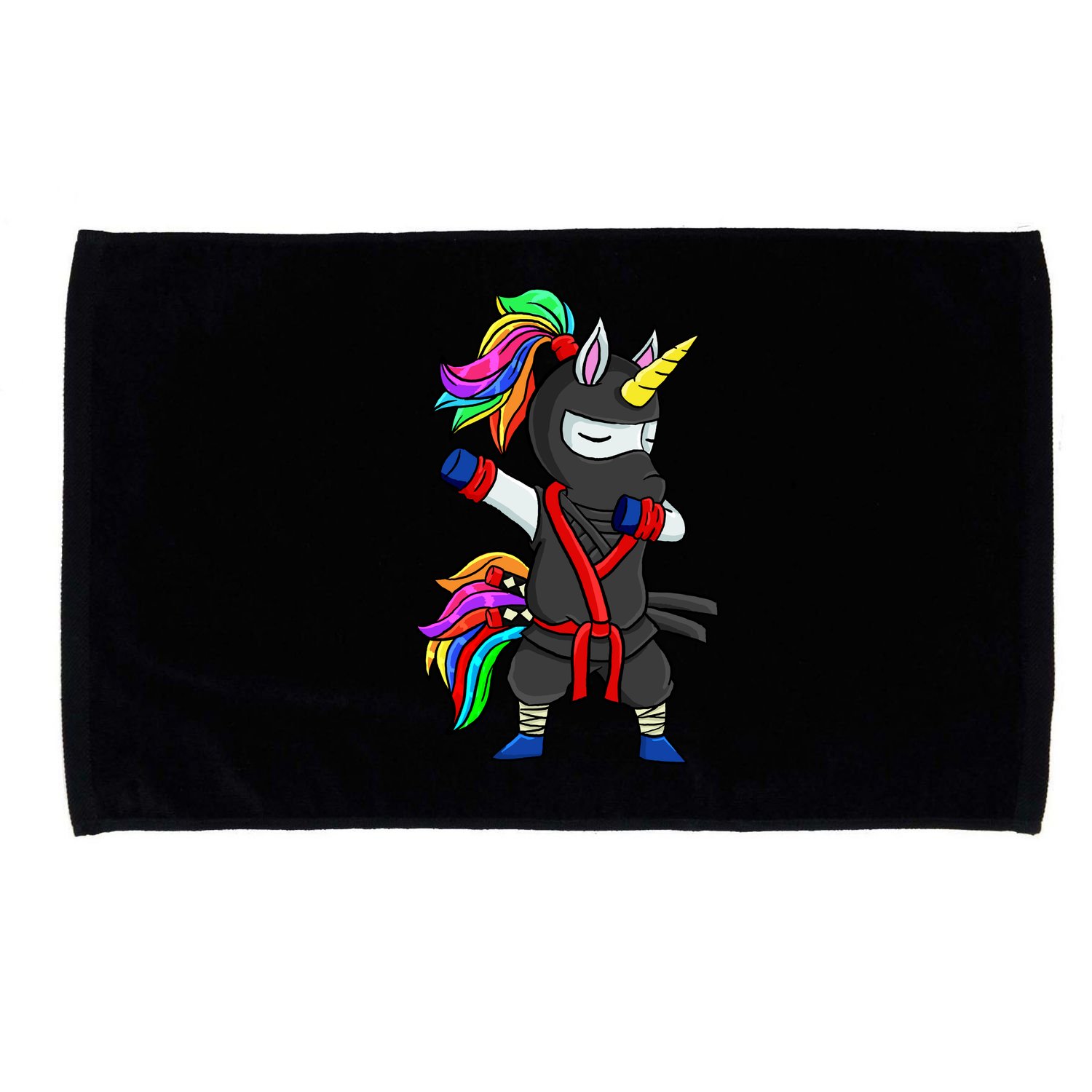Dabbing ninja unicorn Microfiber Hand Towel
