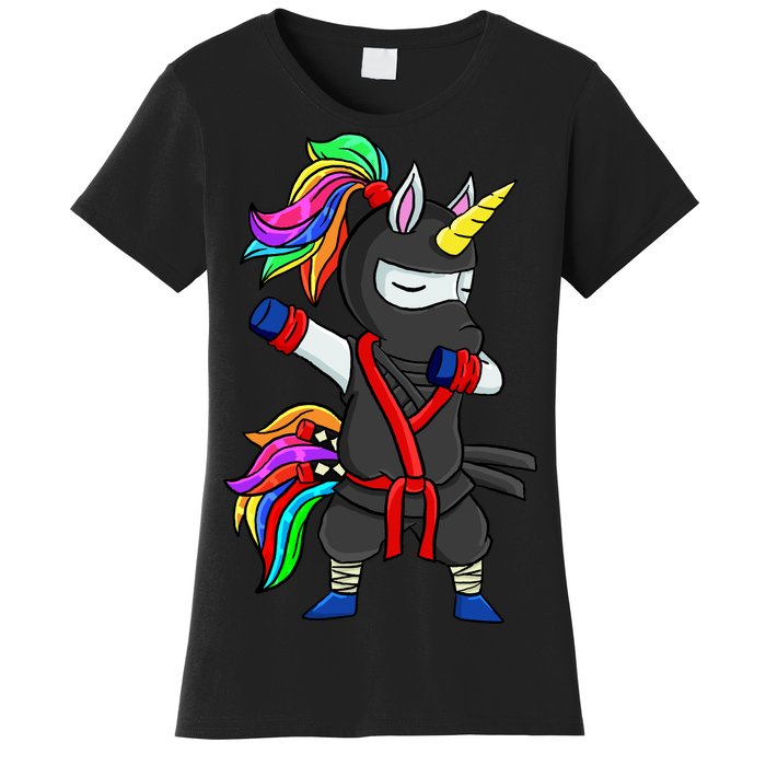 Dabbing ninja unicorn Women's T-Shirt