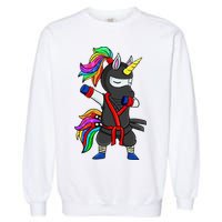 Dabbing ninja unicorn Garment-Dyed Sweatshirt