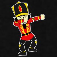 Dabbing Nutcracker Ladies PosiCharge Tri-Blend Wicking Tank