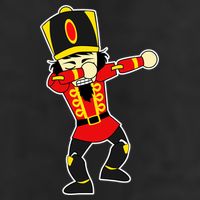 Dabbing Nutcracker Garment-Dyed Fleece Hoodie
