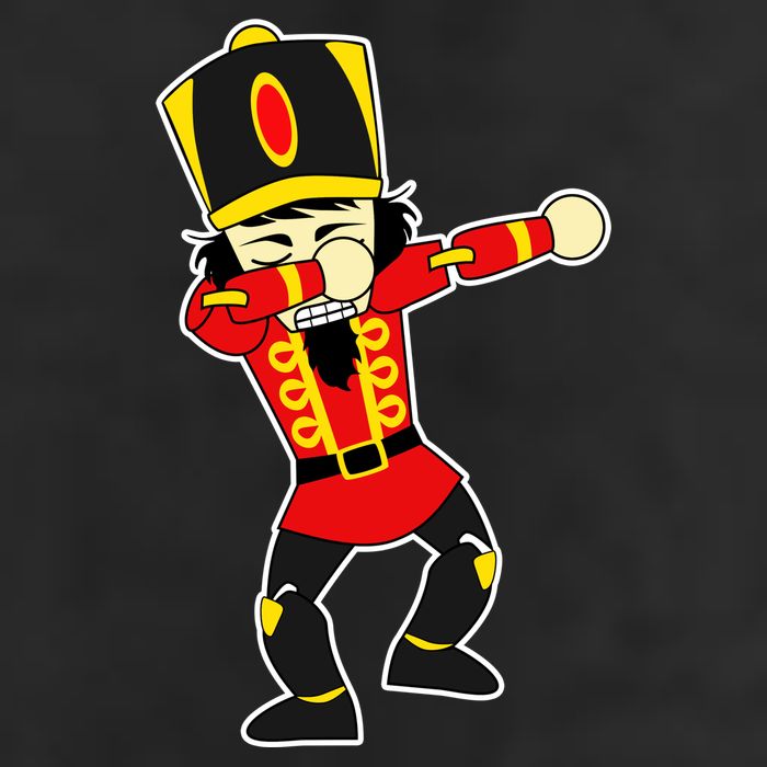 Dabbing Nutcracker Garment-Dyed Fleece Hoodie