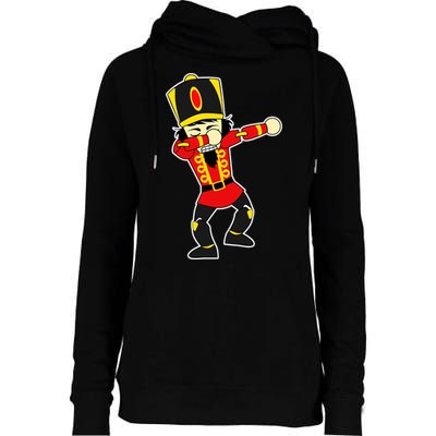 Dabbing Nutcracker Womens Funnel Neck Pullover Hood