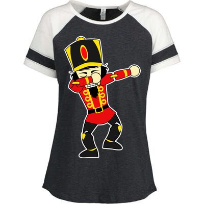 Dabbing Nutcracker Enza Ladies Jersey Colorblock Tee