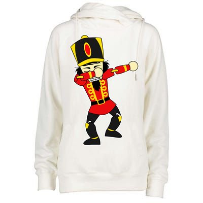 Dabbing Nutcracker Womens Funnel Neck Pullover Hood