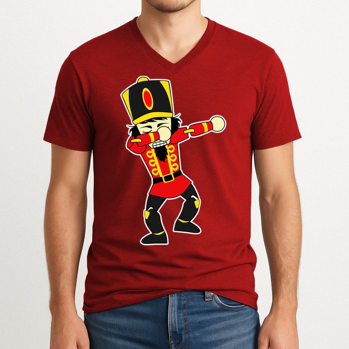 Dabbing Nutcracker V-Neck T-Shirt