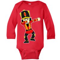 Dabbing Nutcracker Baby Long Sleeve Bodysuit