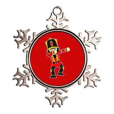 Dabbing Nutcracker Metallic Star Ornament