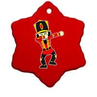 Dabbing Nutcracker Ceramic Star Ornament