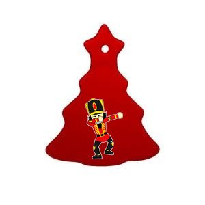 Dabbing Nutcracker Ceramic Tree Ornament