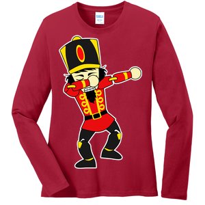 Dabbing Nutcracker Ladies Long Sleeve Shirt