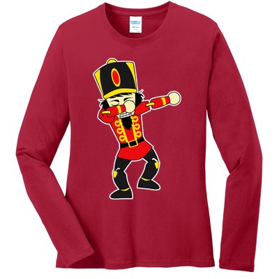 Dabbing Nutcracker Ladies Long Sleeve Shirt