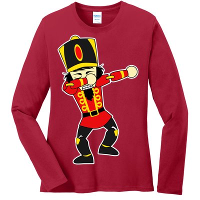 Dabbing Nutcracker Ladies Long Sleeve Shirt