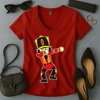 Dabbing Nutcracker Women's V-Neck T-Shirt