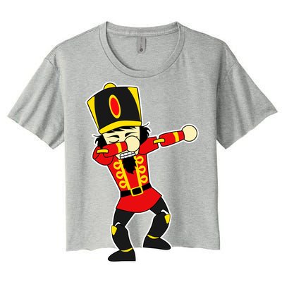 Dabbing Nutcracker Women's Crop Top Tee