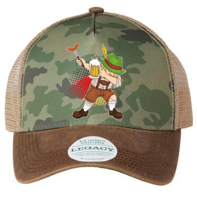 Dabbing Oktoberfest Guy Legacy Tie Dye Trucker Hat