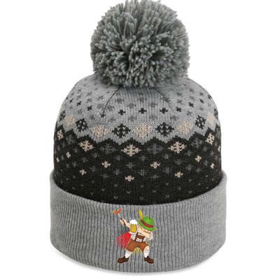 Dabbing Oktoberfest Guy The Baniff Cuffed Pom Beanie