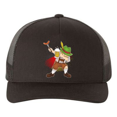 Dabbing Oktoberfest Guy Yupoong Adult 5-Panel Trucker Hat