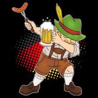 Dabbing Oktoberfest Guy Cooling Performance Crew T-Shirt