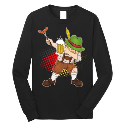 Dabbing Oktoberfest Guy Long Sleeve Shirt