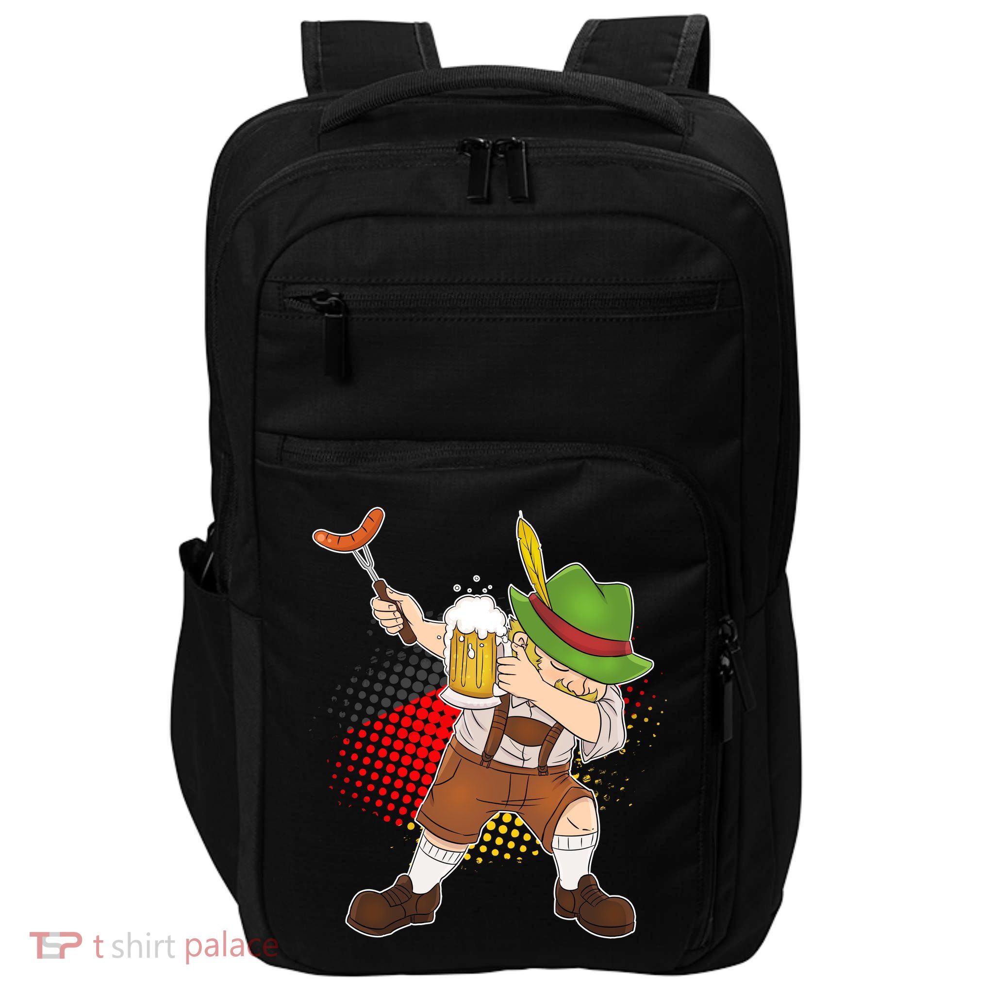Dabbing Oktoberfest Guy Impact Tech Backpack