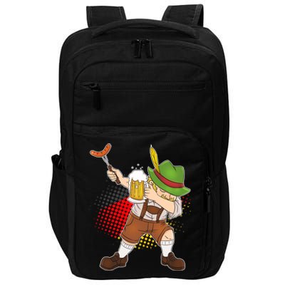 Dabbing Oktoberfest Guy Impact Tech Backpack