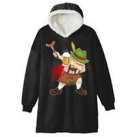 Dabbing Oktoberfest Guy Hooded Wearable Blanket