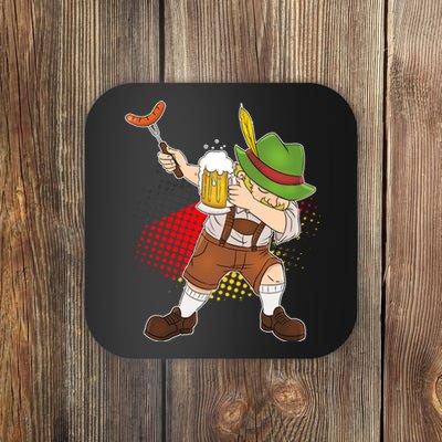 Dabbing Oktoberfest Guy Coaster