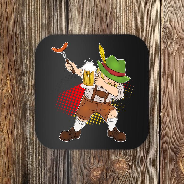 Dabbing Oktoberfest Guy Coaster