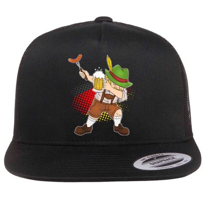 Dabbing Oktoberfest Guy Flatbill Hat