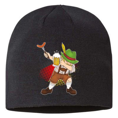 Dabbing Oktoberfest Guy Sustainable Beanie