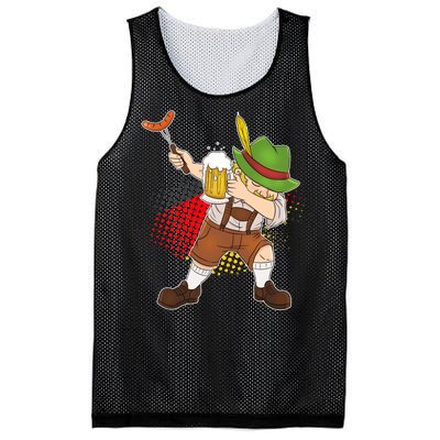 Dabbing Oktoberfest Guy Mesh Reversible Basketball Jersey Tank