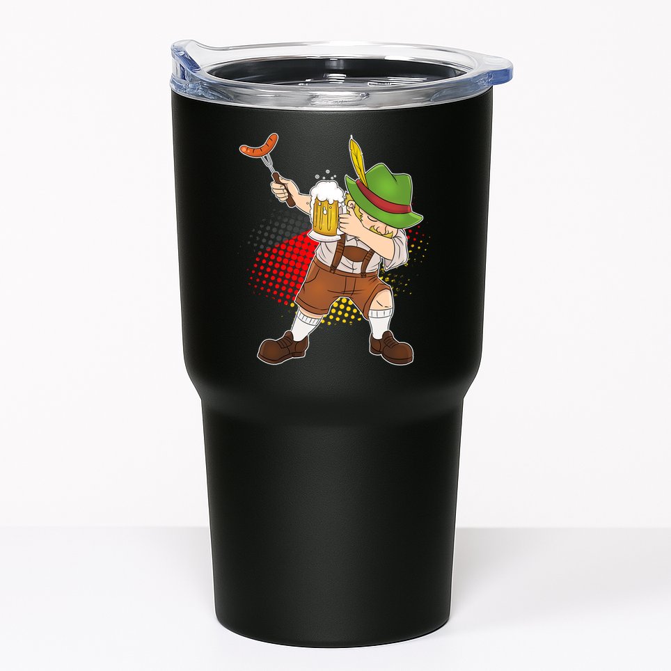 Dabbing Oktoberfest Guy Tumbler