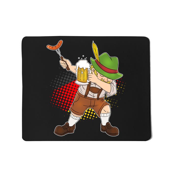 Dabbing Oktoberfest Guy Mousepad