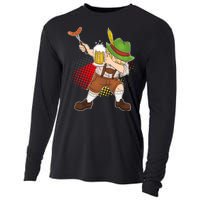 Dabbing Oktoberfest Guy Cooling Performance Long Sleeve Crew