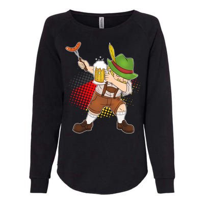 Dabbing Oktoberfest Guy Womens California Wash Sweatshirt