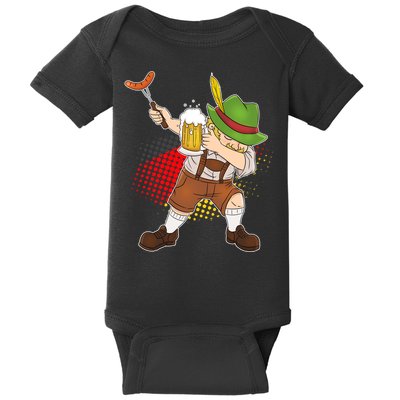 Dabbing Oktoberfest Guy Baby Bodysuit