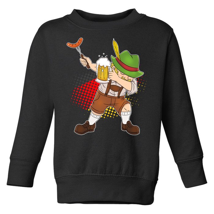 Dabbing Oktoberfest Guy Toddler Sweatshirt