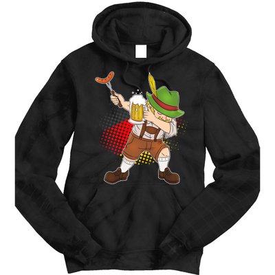 Dabbing Oktoberfest Guy Tie Dye Hoodie