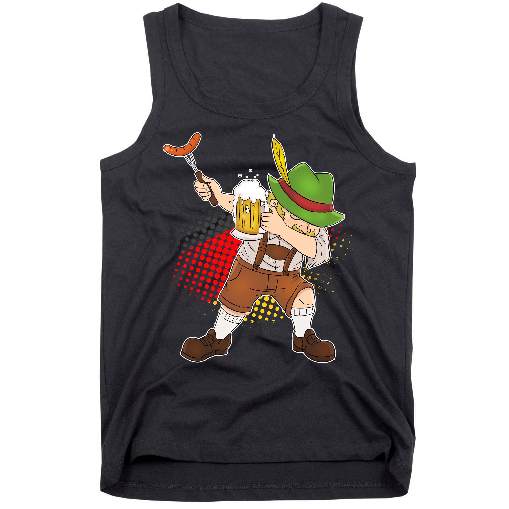 Dabbing Oktoberfest Guy Tank Top