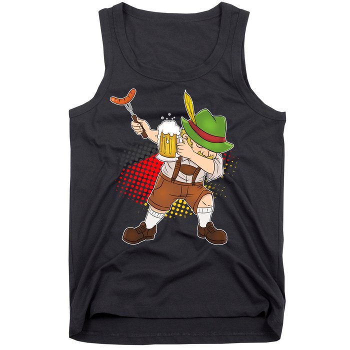 Dabbing Oktoberfest Guy Tank Top