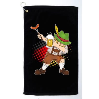 Dabbing Oktoberfest Guy Platinum Collection Golf Towel