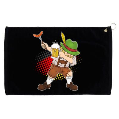 Dabbing Oktoberfest Guy Grommeted Golf Towel