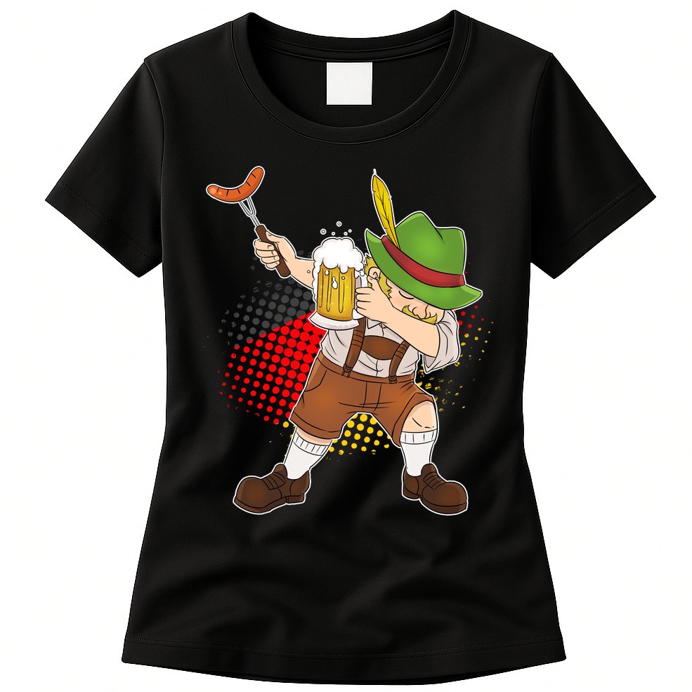 Dabbing Oktoberfest Guy Womens T-Shirt